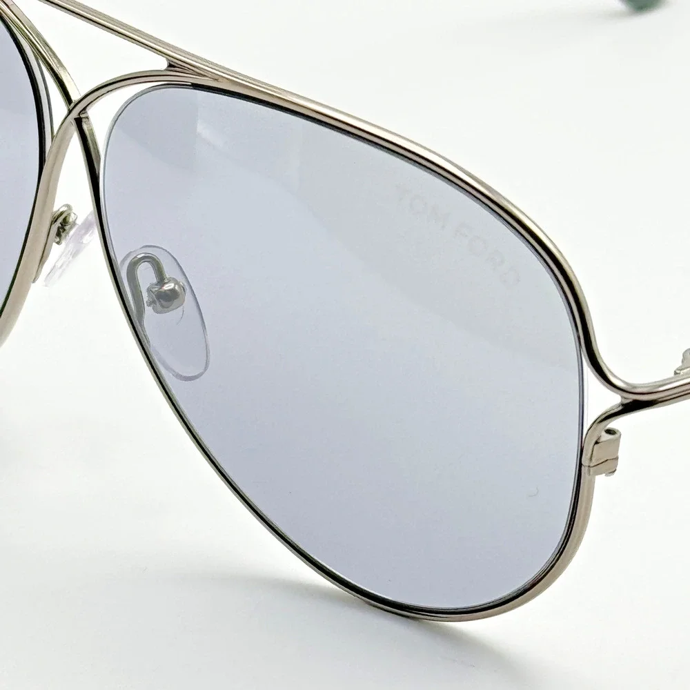 Tom Ford Sunglasses TOM N.4 14C Ruthenium Aviator Frame Smoke Lens 59-10-135